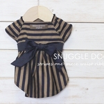 ハイウエストリボン☆stripesワンピース