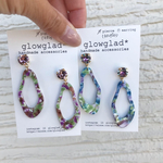 【SALE】ボタニカルスワロピアス（変形フープ）