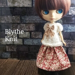 ブライス リカちゃん  服  サマーニット 赤