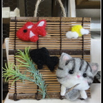 ＊金魚×ねこちゃん　夏ver ミニタペストリー　壁掛け＊