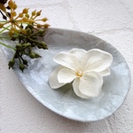 【再販売】淡水パールと紫陽花の花びらの指輪■エクリュハイドレンジア　クリーム
