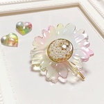 ふわ色✳︎flowerポニーフック