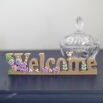 犬好きさんの為のお花と犬のウェルカムオブジェ チワワ