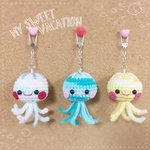 受注再販✨あみぐるみキーホルダー🔹ユラユラクラゲちゃん