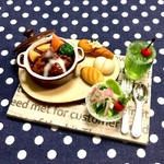 再販🍹ビーフシチューセット🥖ツイストパン増量