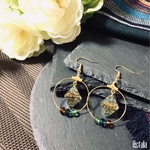 オリエンタルピアス*レジン*ゴールド