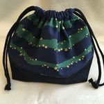 大きめサイズが嬉しいお弁当袋（きらきら星／ネイビー）