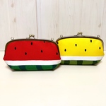 スイカ🍉の親子がまぐちお財布バッグ