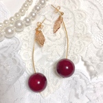 大人可愛い♡アメリカンチェリーピアス/イヤリング Ｍサイズ
