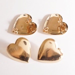 IMPORT【1ペア】メタルハート metal pierce＊ピアス金具
