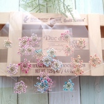 押し花　虹色レースフラワー①