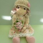 《M様お取り置き品》28ｃｍコラボドール（ピンクローズの花束）