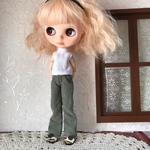 ノースリー と麻のパンツセット  ブライスサイズ