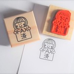 ラバースタンプ☆FAX済女の子　D-85-23
