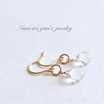 14kgf crystal × ring pierce
