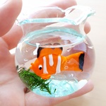 ~涼~金魚鉢のクマノミちゃん　人工水♡まるで本物