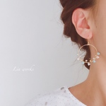 天然石＊華奢なターコイズフープピアス/イヤリング