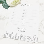 1枚120円！ 芳名帳 新デザイン♡  ゲストブック ウェディング 48名様分