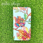 花柄 手帳型iPhoneケース
