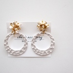 2way小さなお花とフープearring