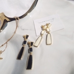 モノトーン＊ステートメント ピアス＆イヤリング