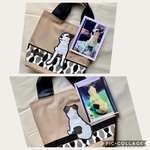 nさまオーダー品・ジャックラッセルテリア後ろ姿つきトートバッグ