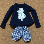 萌え袖トレーナーとかぼちゃパンツセット ブライスサイズ