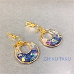 花舞うブルー＊イヤリング