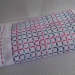刺し子ふきん　一目格子