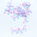 8枚  約2cm (小) 【HB10】  蝶々パーツ    シフォンちょうちょ    羽    レジン封入