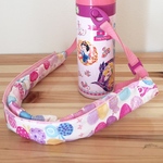 超ロング!水筒肩紐カバー(リボンと蝶々パープル)