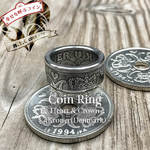 【受注製作】コインリング 5Kroner(幸せを呼ぶコイン) heart&crown