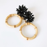 NEW【期間限定10%off】bees flower × bamboo hoop