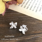 【naturia jewelrys】petit*flower  Silverノンホールピアス