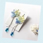     紫陽花✨流星ピアス  *･゜ﾟ･*:.｡..｡.:*･'