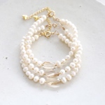 14KGF pearl bracelet[br2976]