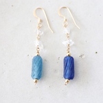 14KGF Wpointquartz romanglass pierce[kgf0667]