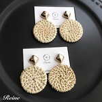 大ぶり＊ラタンピアス