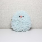 鳥のふわふわポーチ