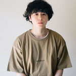 オーバービッグTシャツ「MONDAY」／カーキ