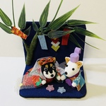 【ｎａ様オーダー作品】ちりめん細工置物 飾り 