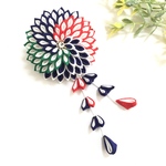 《紺色・赤色・緑色》うずまきお花の髪飾り★つまみ細工☆着物☆浴衣☆七五三☆成人式☆卒業式