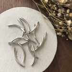12pcs Handmade* 資材 B-160 wave metal beads