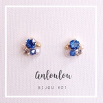 大人可愛い ビジューピアス #01