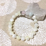 プリンセスのお守り♡マザーオブパール＊カラークラック水晶