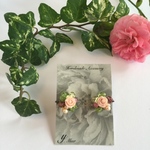 ピングの薔薇イヤリング【再販】