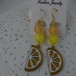 送料無料　グレープフルーツのピアス