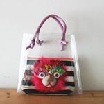 New! Clear pouch bag・pink