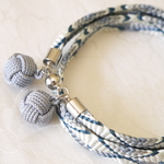 組紐bracelet＆choker「　白夜　」