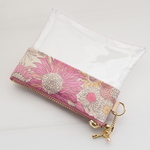 ★スケルトンポーチ　LIBERTY　Small Susanna　スモールスザンナ　ピンク系　ビニコのクリアポーチ